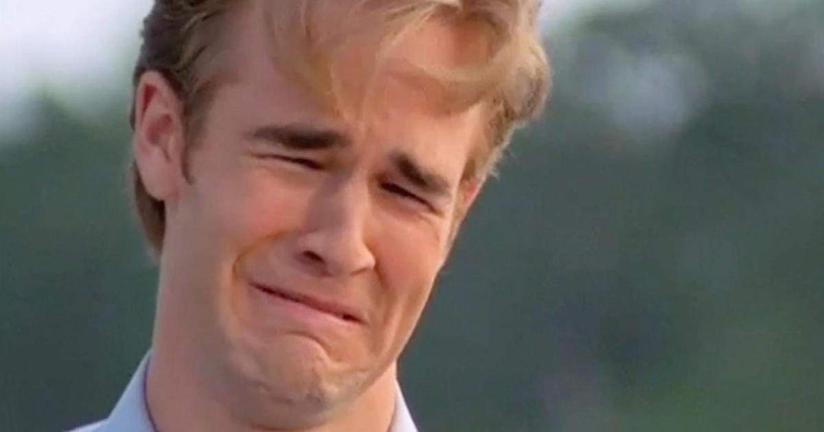 il celebre pianto del protagonista di dawson's creek divenuto il meme della nostra vita - nerdface