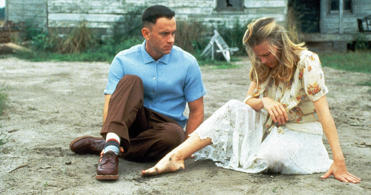 forrest e jenny sono seduti a terra - nerdface