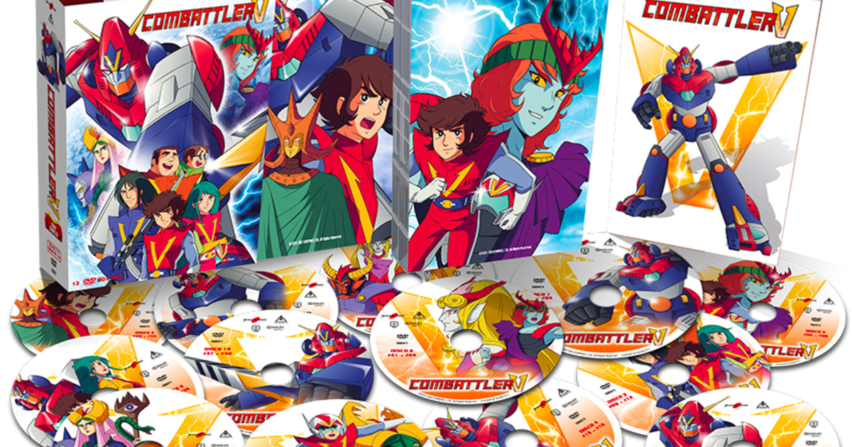 packaging e contenuto del box set in dvd di anime factory di combattler V - nerdface