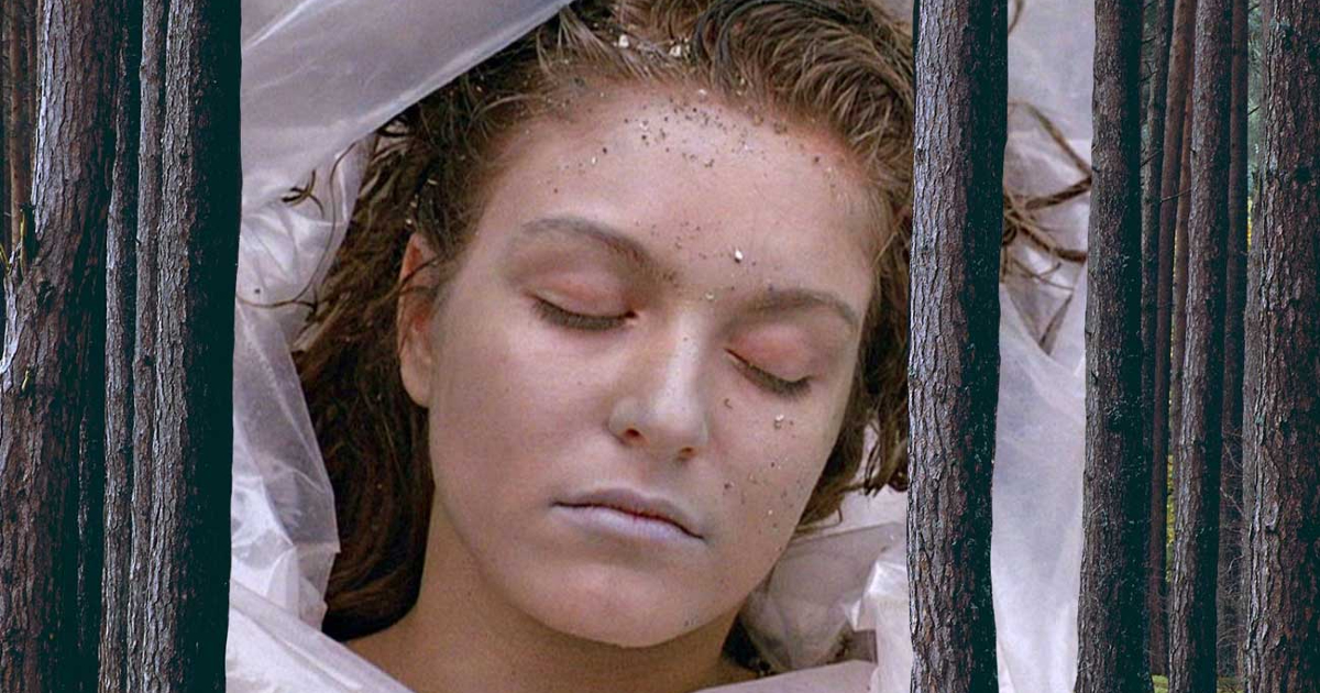 la celebre immagine del cadaver di laura palmer che emerge dal telo di plastica trasparente in cui era avvolto - nerdface