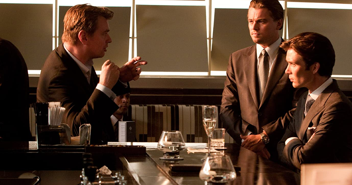 christopher nolan insieme a dicaprio sul set di inception - nerdface