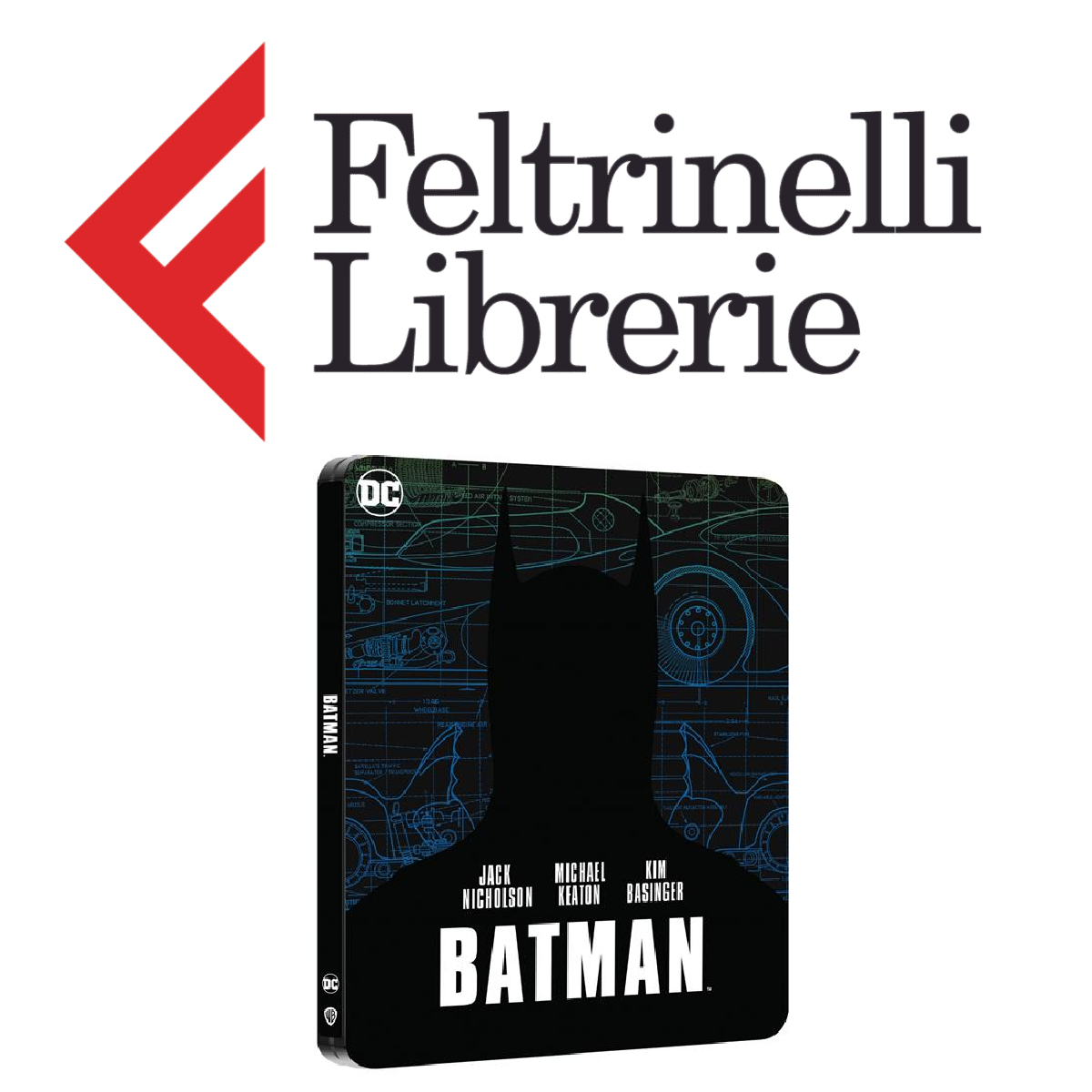 lo shop feltrinelli dove acquistare lo steelbook in blu-ray di batman del 1989 - nerdface