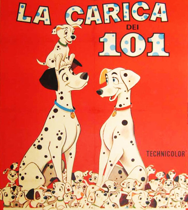 il poster originale del film, coi due dalmata circondati da cuccioli - nerdface