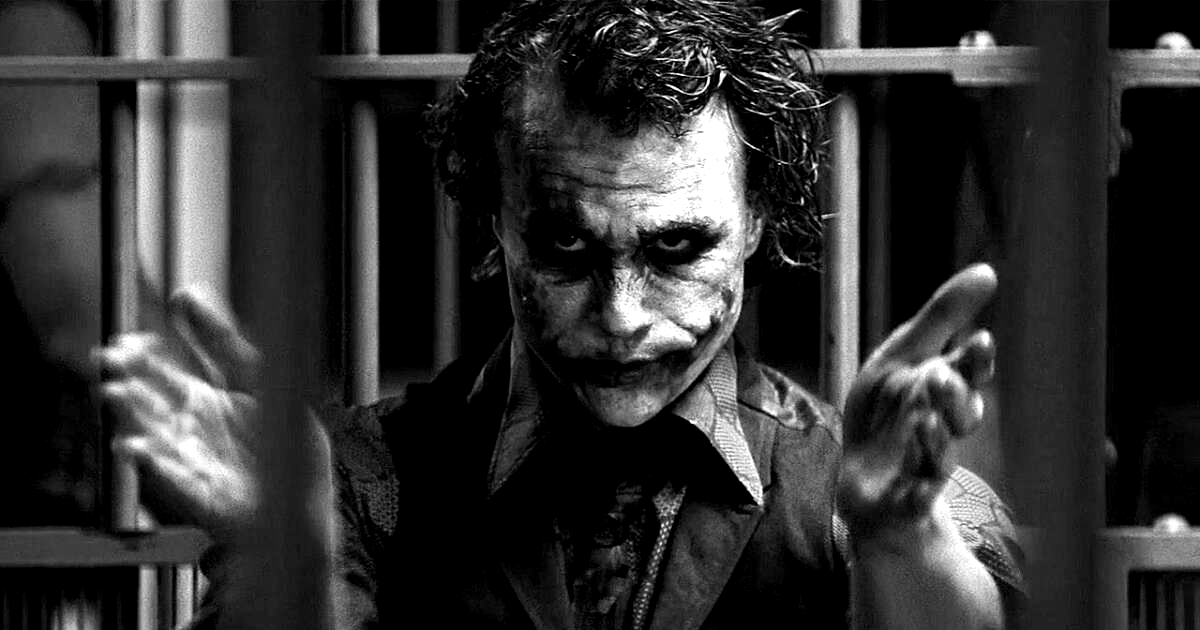 heath ledger è il joker ed è dietro le sbarre - nerdface