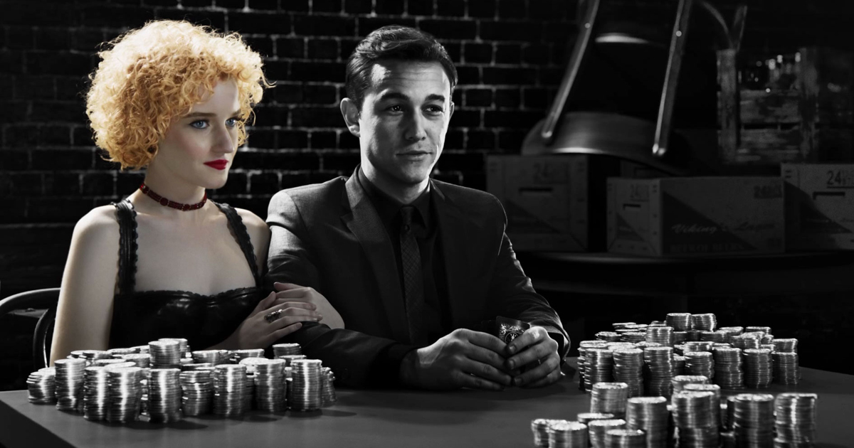 joseph gordon-levitt sin city in bianco e nero in sin city - nerdface