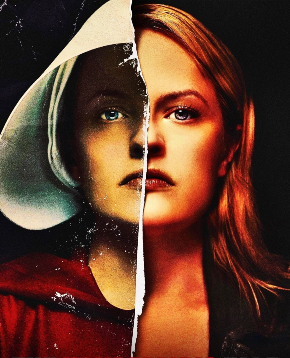 elisabeth moss nel poster di handmaid's tale - nerdface