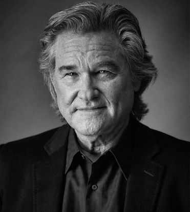 kurt russell in una foto in bianco e nero - nerdface