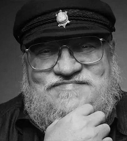 george r.r. martin si gratta la barba - nerdface