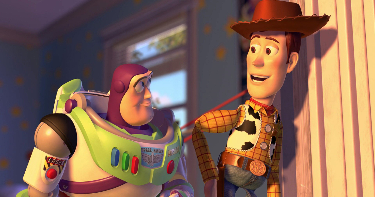 buzz e woody parlano insieme in toy story - nerdface