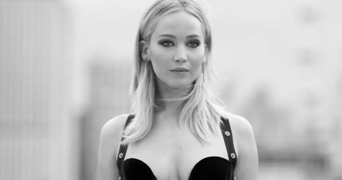 primo piano di jennifer lawrence - nerdface