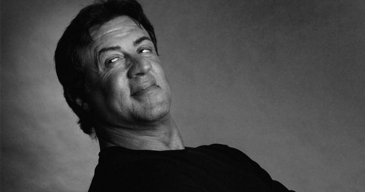 primo piano di sylvester stallone - nerdface