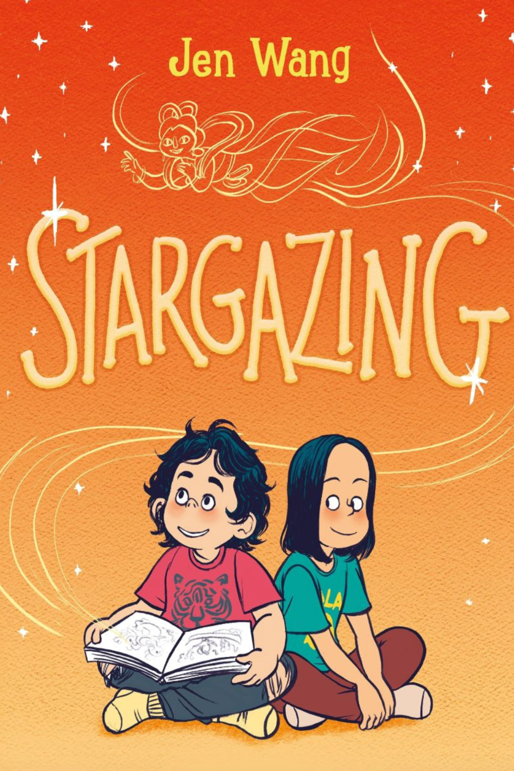 la copertina di stargazing mostra le due protagoniste sedute spalla a spalla - nerdface