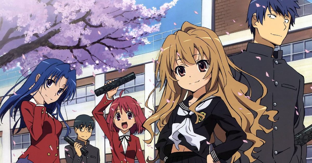 i protagonisti di toradora sono davanti un edificio - nerdface