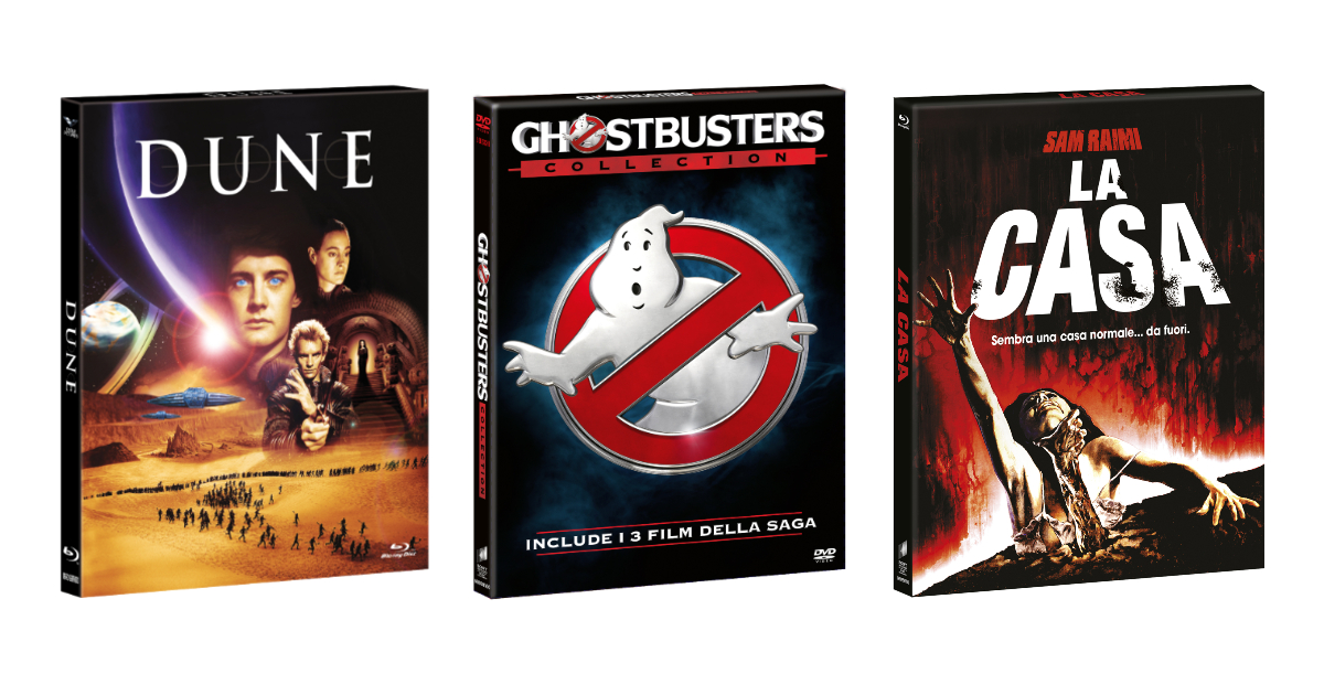 i tre home video green di eagle pictures di dune, ghostbusters e la casa - nerdface