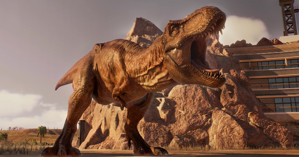 un t-rex ruggisce in tutto il suo splendore - nerdface