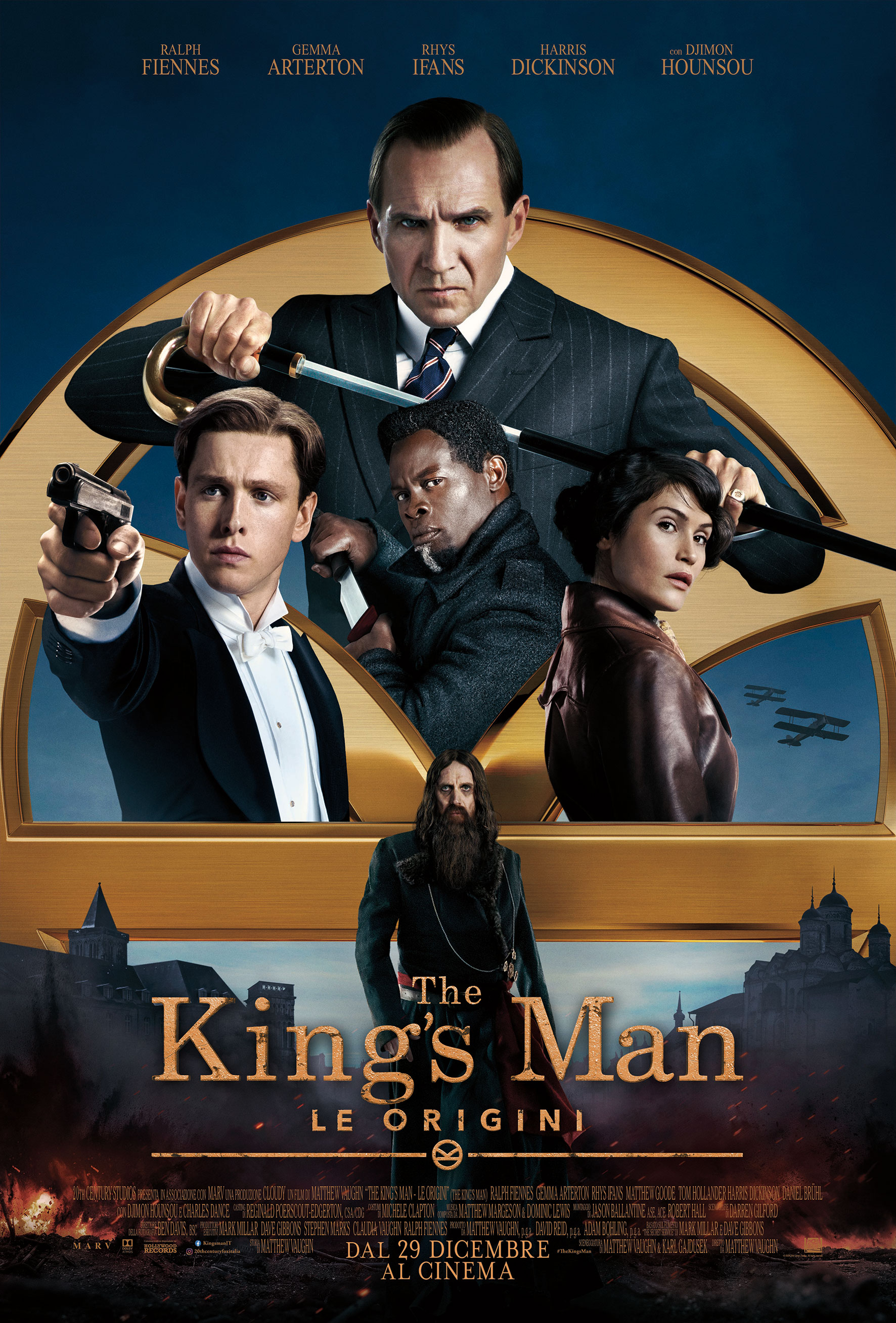 il poster ufficiale di king's mann le origini - nerdface