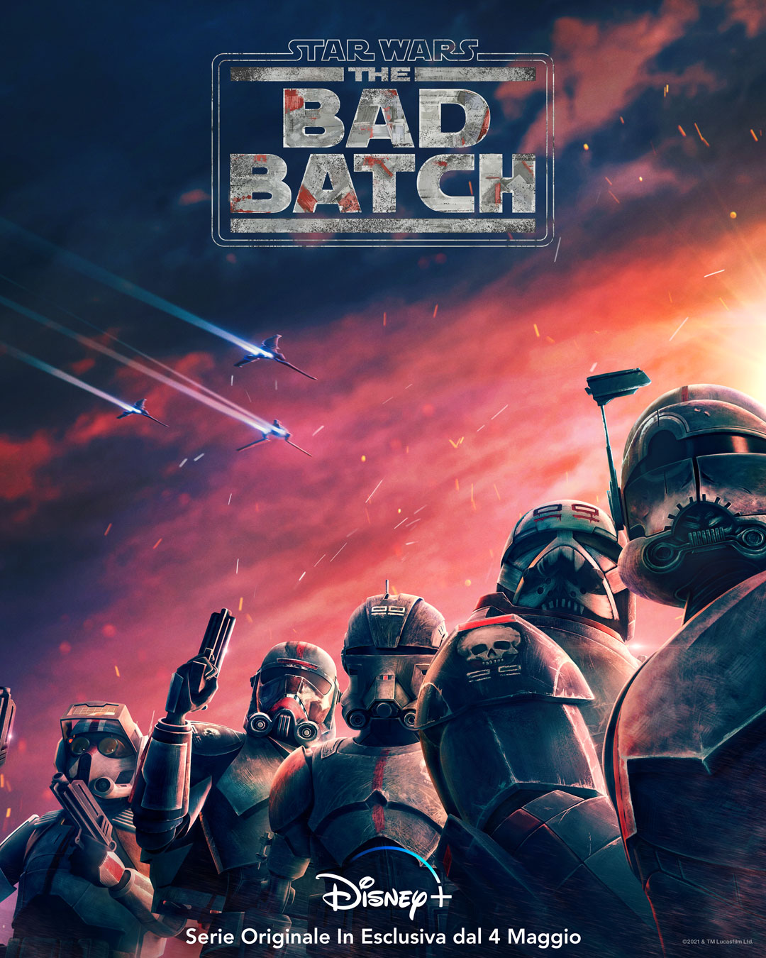 il poster ufficiale di star wars the bad batch - nerdface