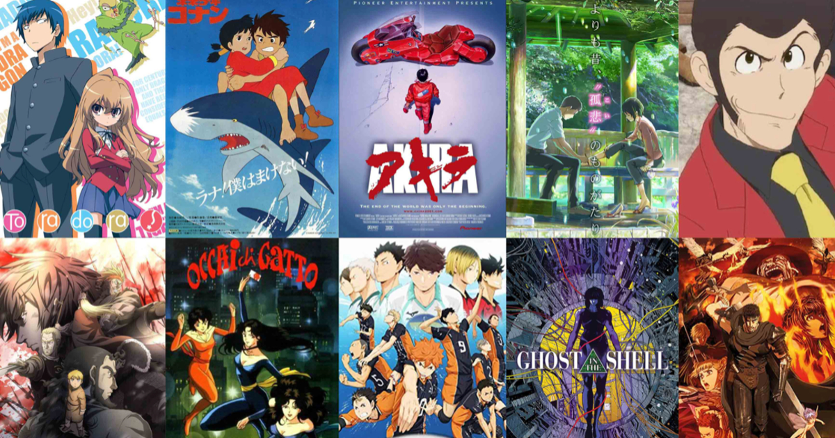 un mosaico dei vari anime di prime video - nerdface