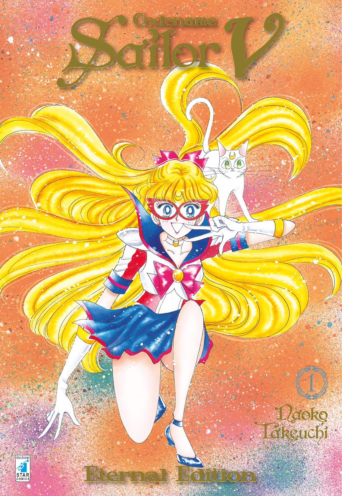 la cover del primo numero della miniserie mostra la sailor in ginoscchio con un gatto bianco sulla spalla - nerdface