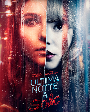 il poster di ultima notte a soho mostra la metà dei volti delle protagoniste uniti a formarne uno solo - nerdface