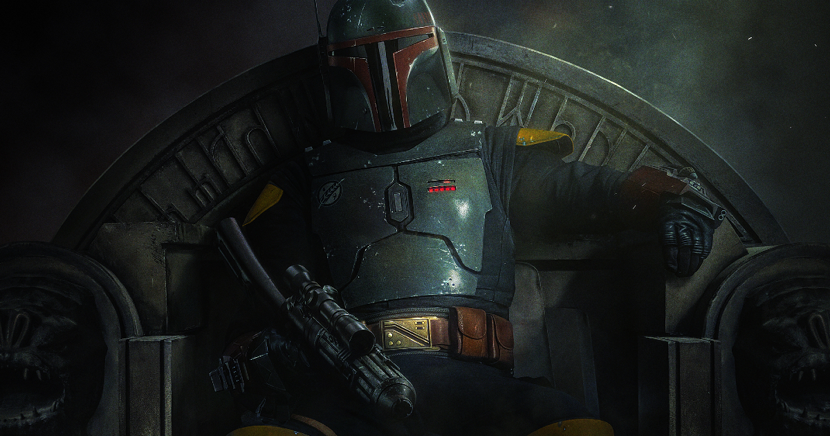 boba fett è seduto sul trono - nerdface