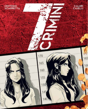 la copertina di 7 crimini mostra la foto segnaletica della truffatrice - nerdface
