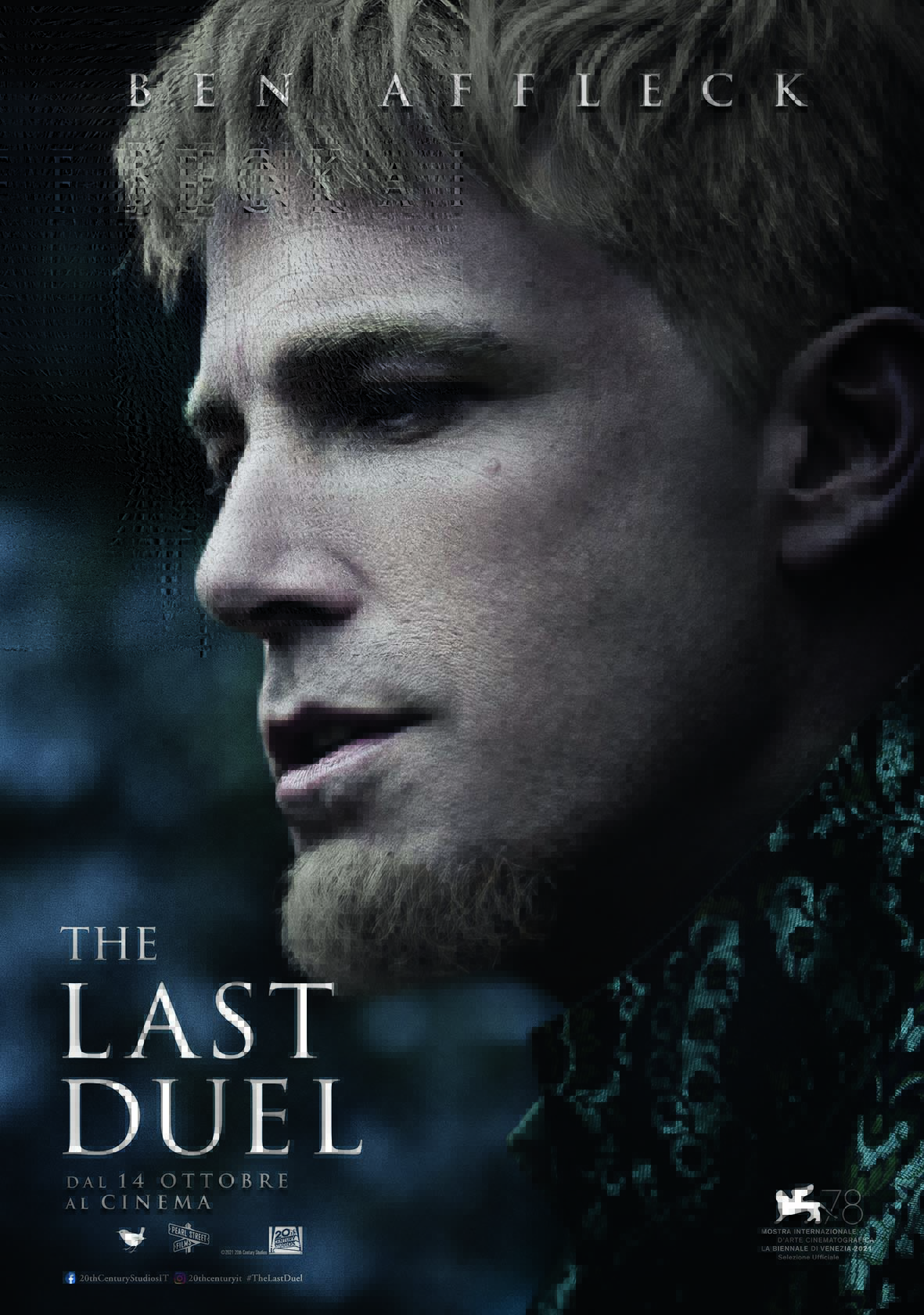 il poster con ben affleck di the last duel - nerdface