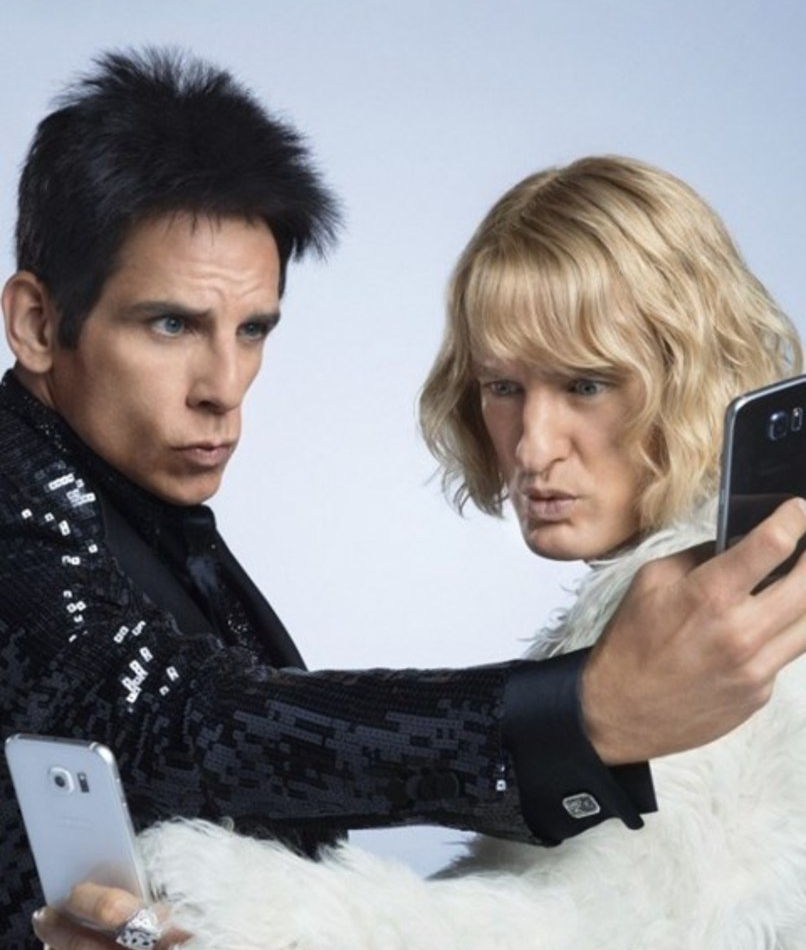 zoolander e l'amico fanno una blue steel per un selfie - nerdface