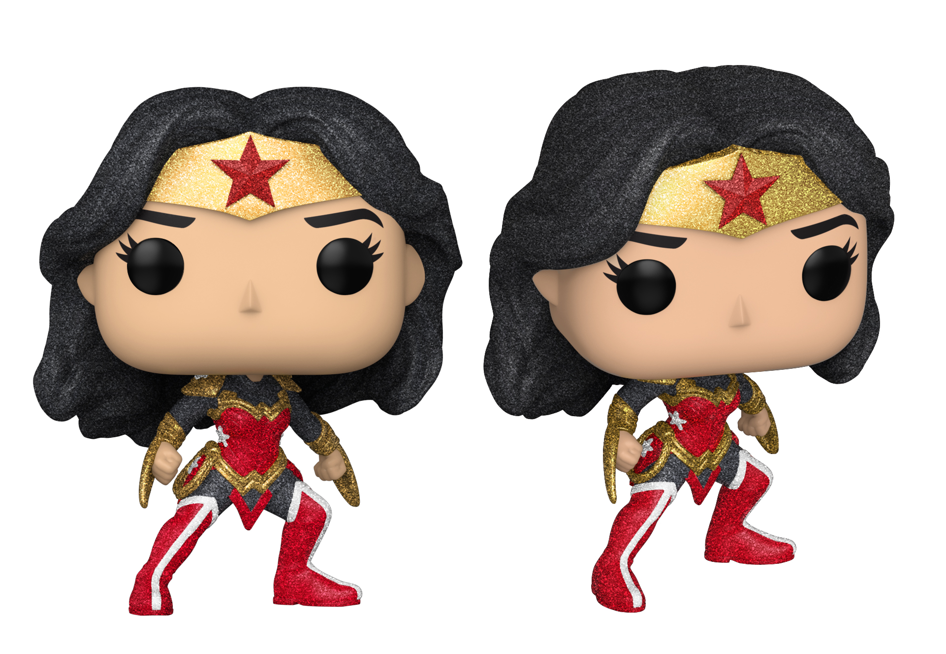 wonder woman diamond glitter di funko pop - nerdface