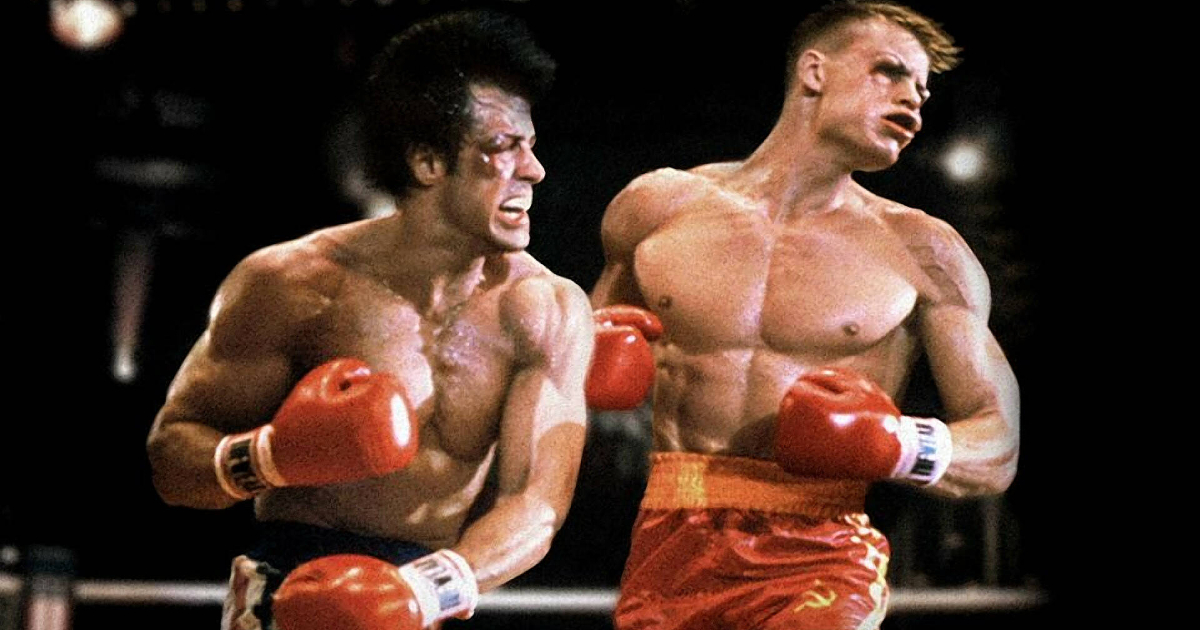 rocky colpisce ivan drago con un bel sinistro - nerdface