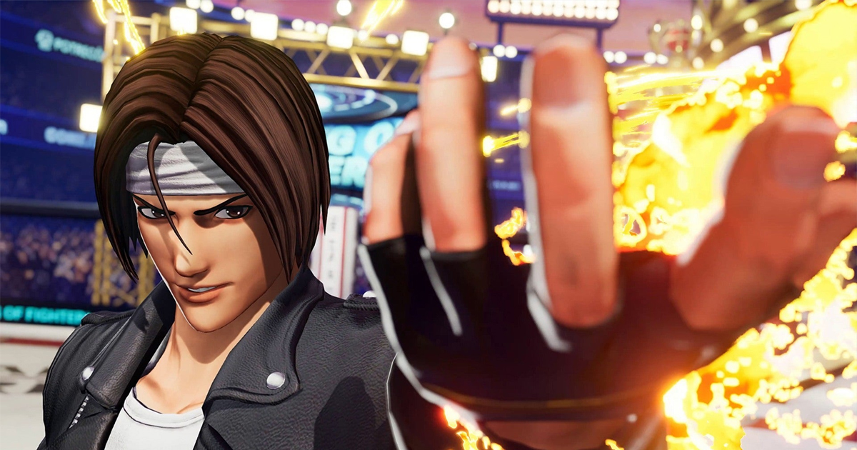 uno dei personaggi di The King of Fighters XV sfida un suo avversario - nerdface