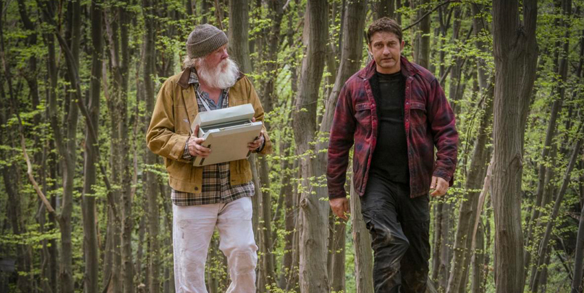 gerard butler e nick nolte sono padre e figlio nel terzo capitolo di attacco al potere e camminano nel bosco - nerdface