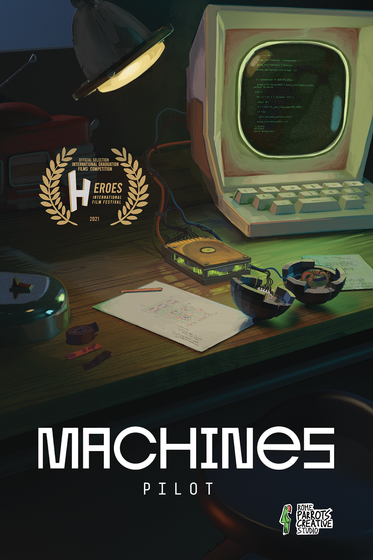 locandina ufficiale di machines - nerdface