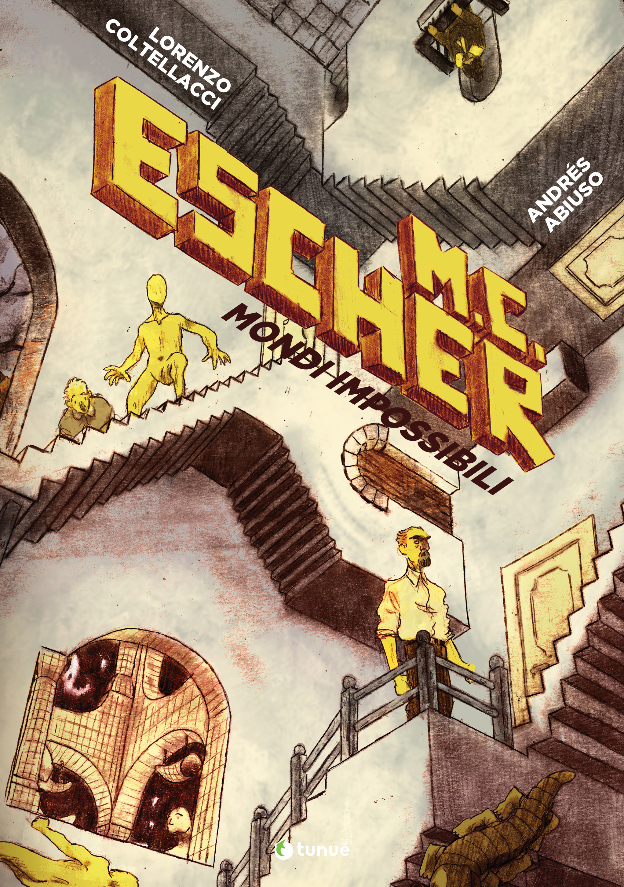 Copertina M.C. Escher Mondi Impossibili di Tunué - nerdface