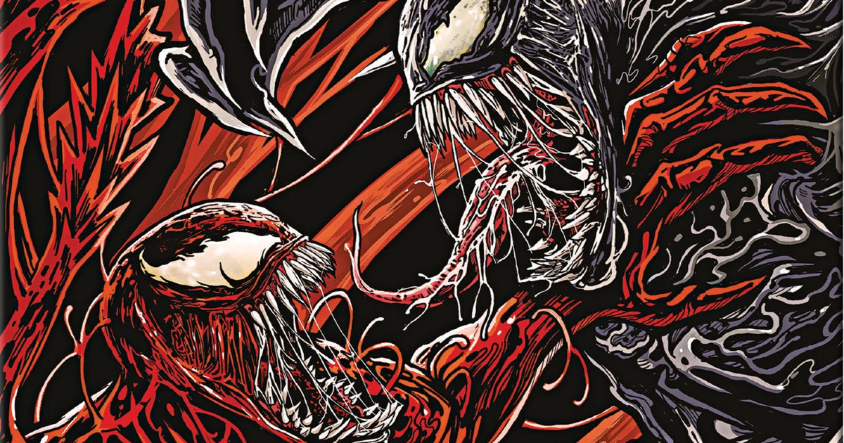Venom e Carnage combattono furiosamente - nerdface