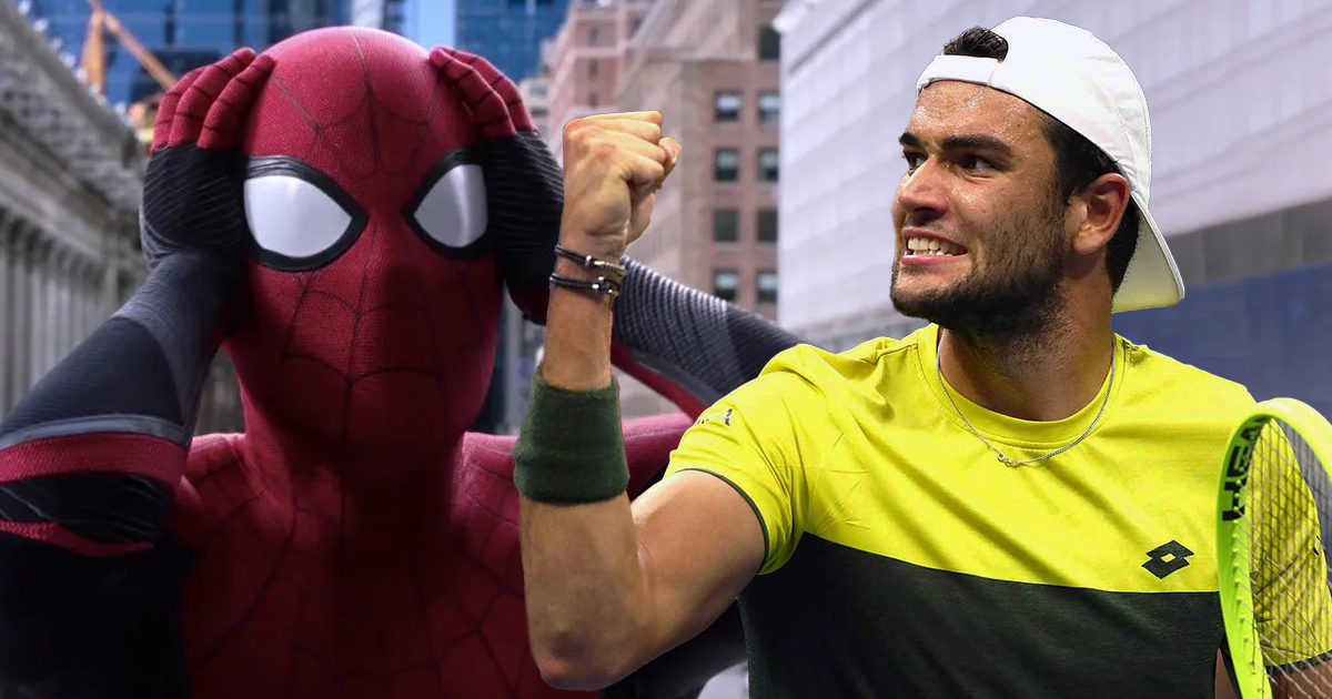 Spider-Man e Berrettini nella stessa immagine - nerdface