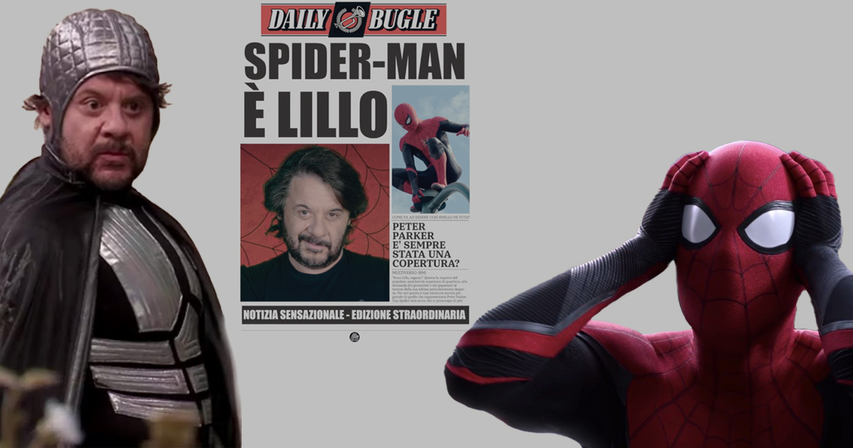 in prima pagina nella versione del Daily Bugle in Spider-Man: No Way Home - nerdface