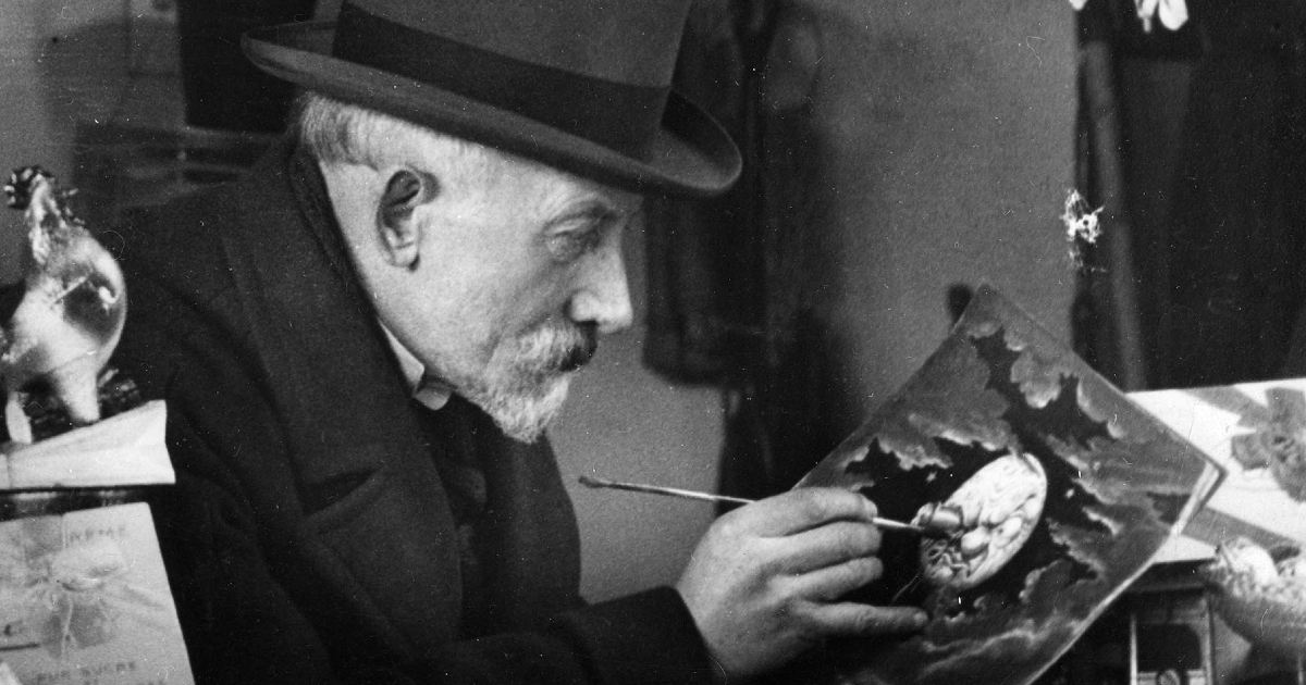 georges melies a montparnasse dipinge gli sfondi dei suoi film - nerdface