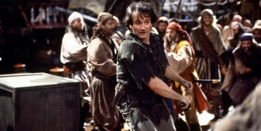 peter è tornato pan e combatte i pirati in hook - nerdface