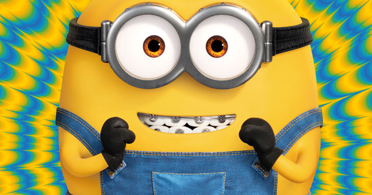 un minion sorride e mostra l'apparecchio per i denti - nerdface