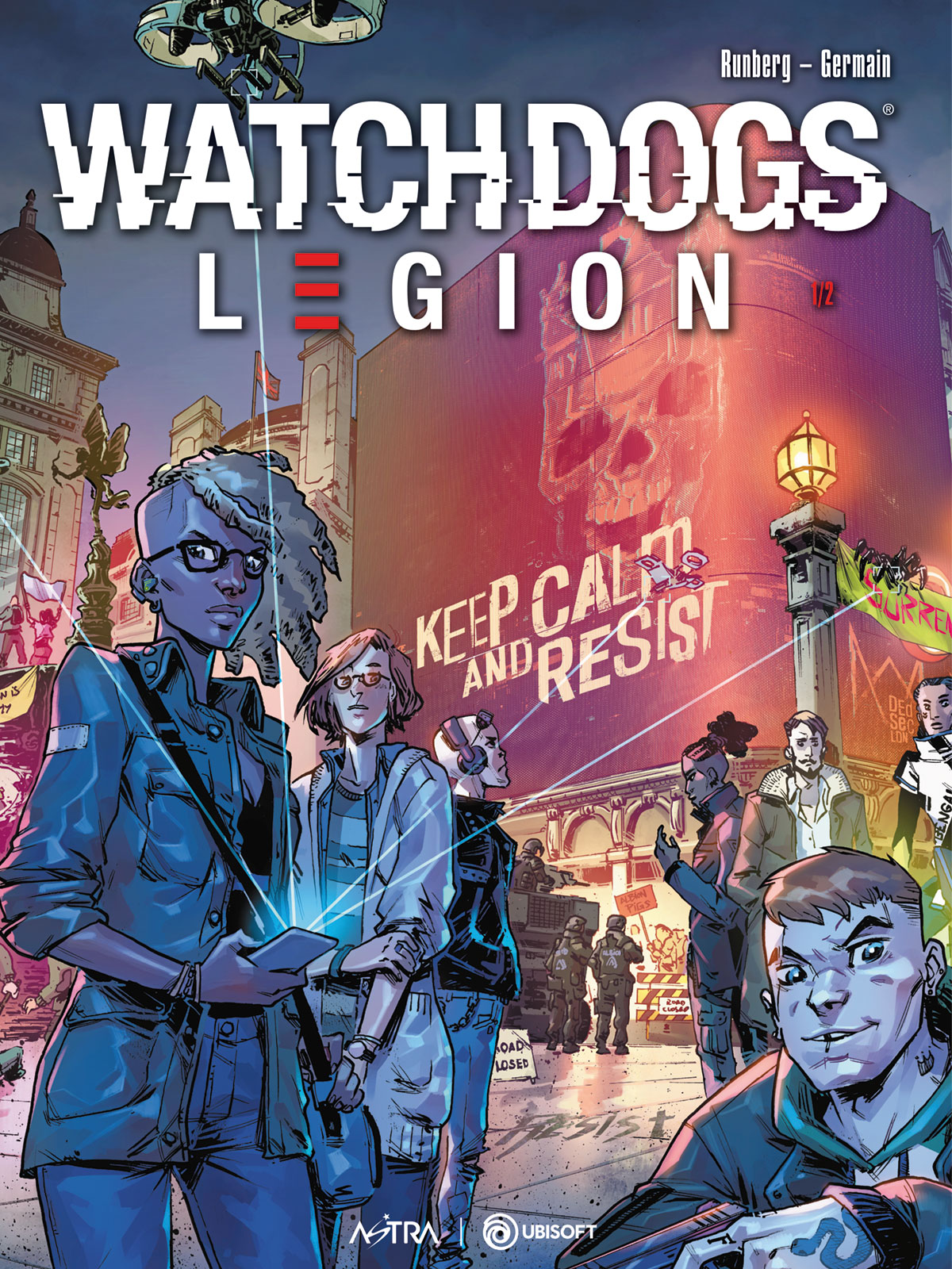 i protagonisti del fumetto watch dogs legion in copertina - nerdface