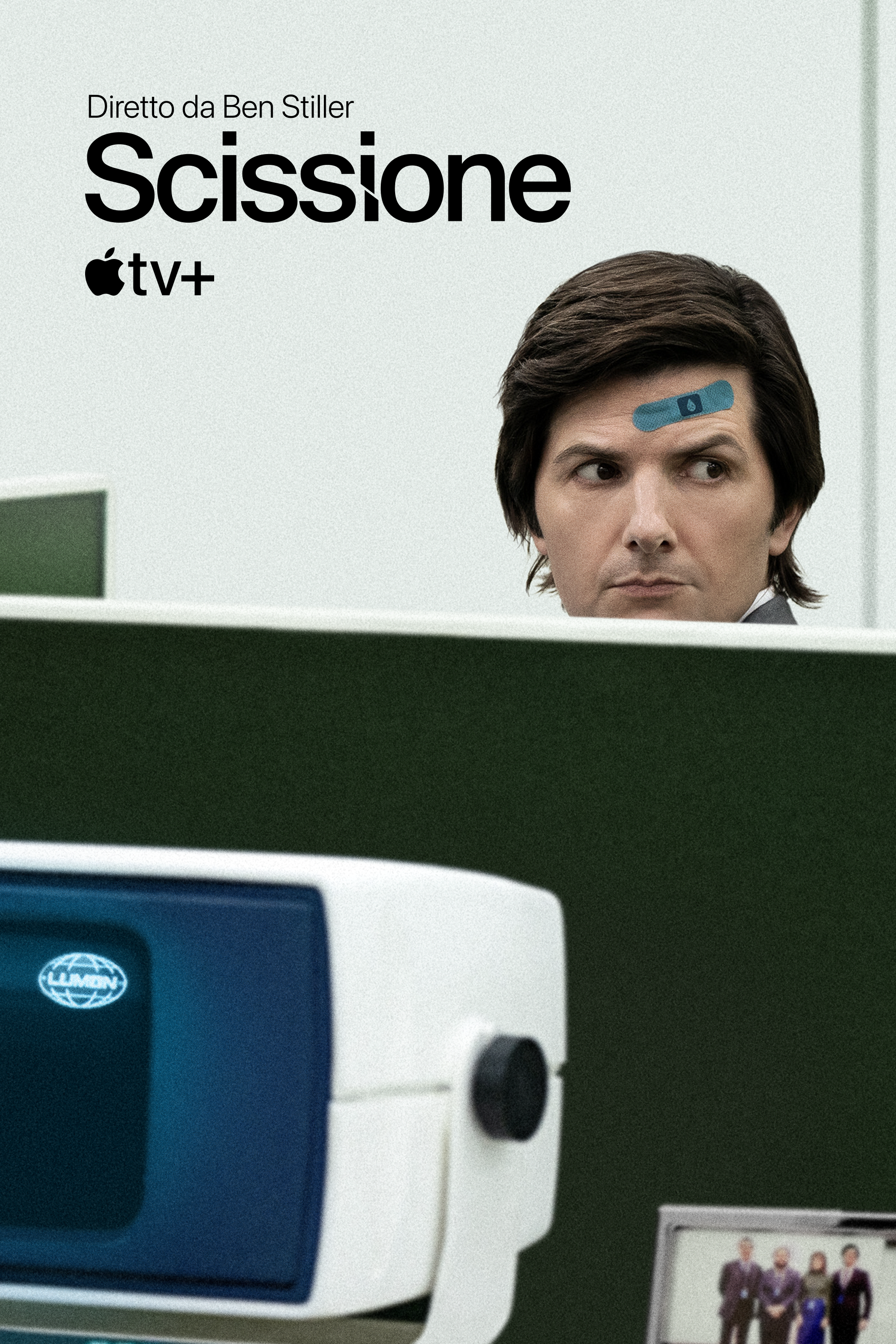 adam scott nel poster di Scissione - nerdface