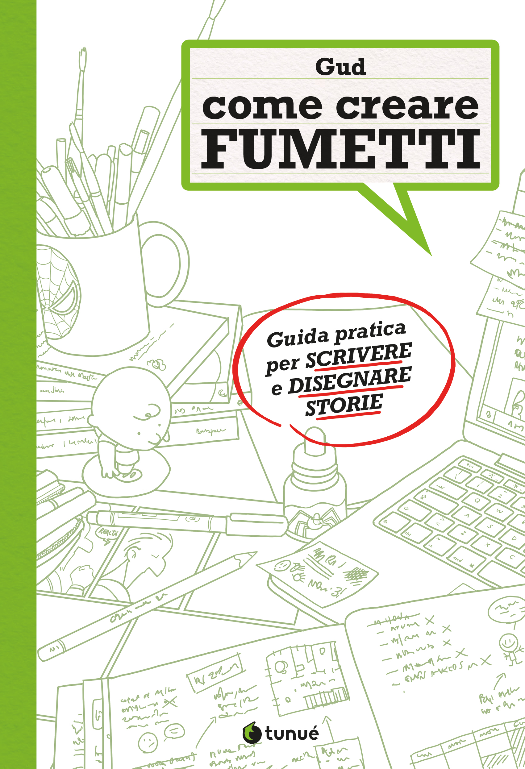 una scrivania disordinata è la cover del fumetto - nerdface