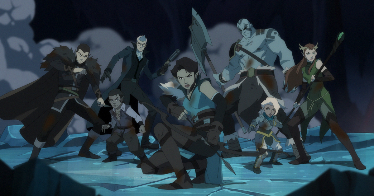 i protagonisti di The Legend of Vox Machina in posa di combattimento - nerdface