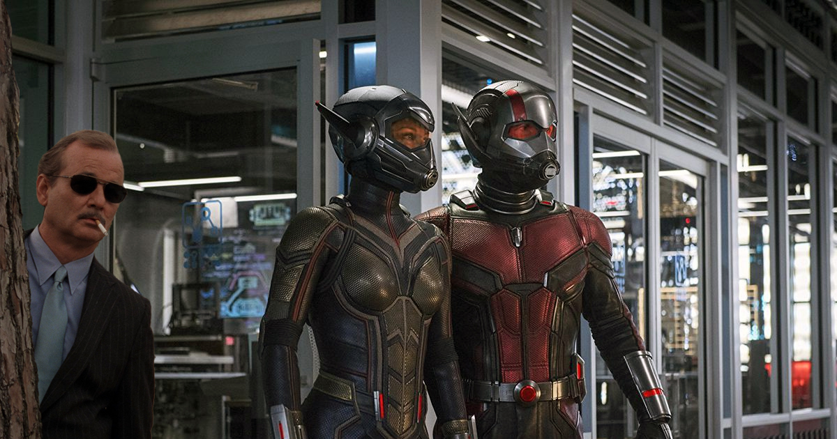 ant-man e wasp vengono spiati da bill murray in quantummania - nerdface