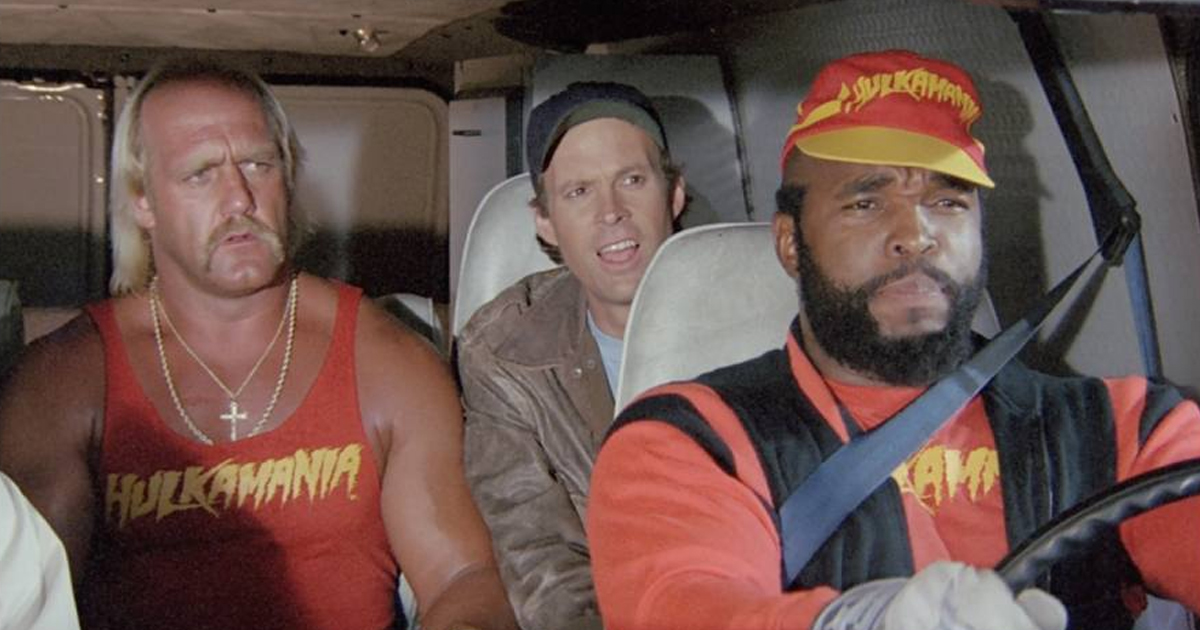 hulk hogan nel furgone dell'a-team - nerdface