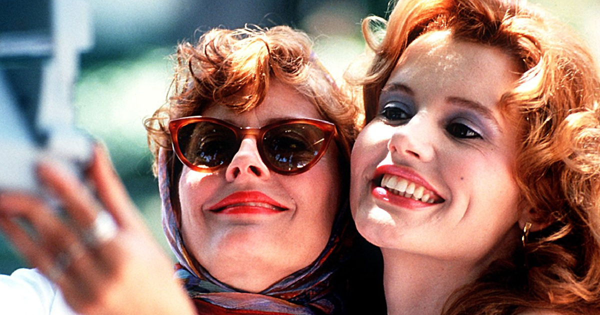 il celebre scatto di thelma e louise con geena davis e susan sarandon - nerdface