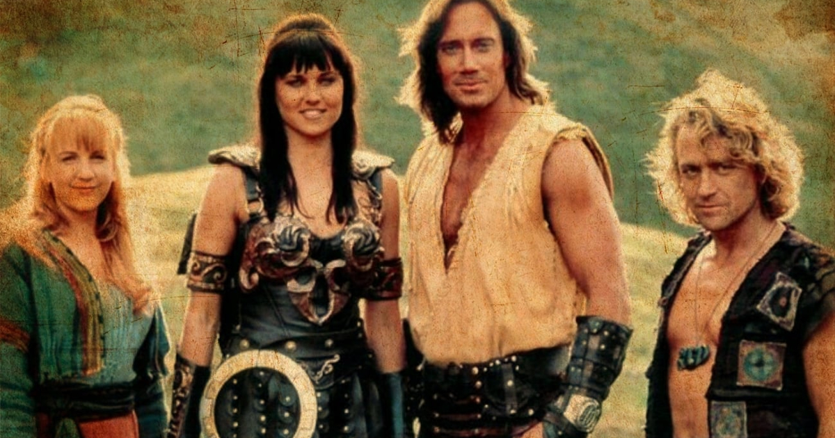 i protagonisti di hercules the legendary journeys e xena riuniti in una foto della puntata spin-off - nerdface