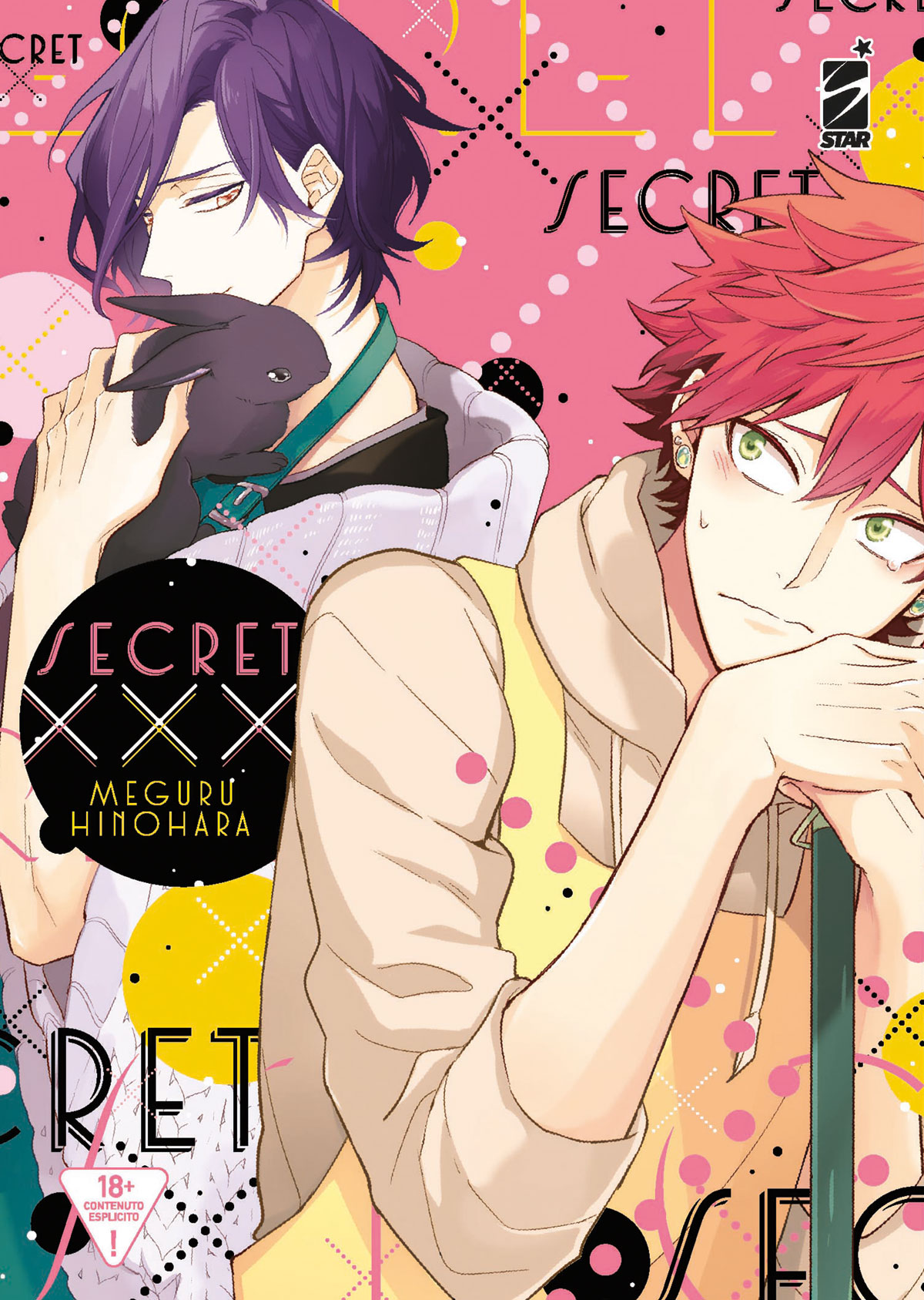 i due protagonisti nella copertina di secret xxx, manga distribuito da star - nerdface