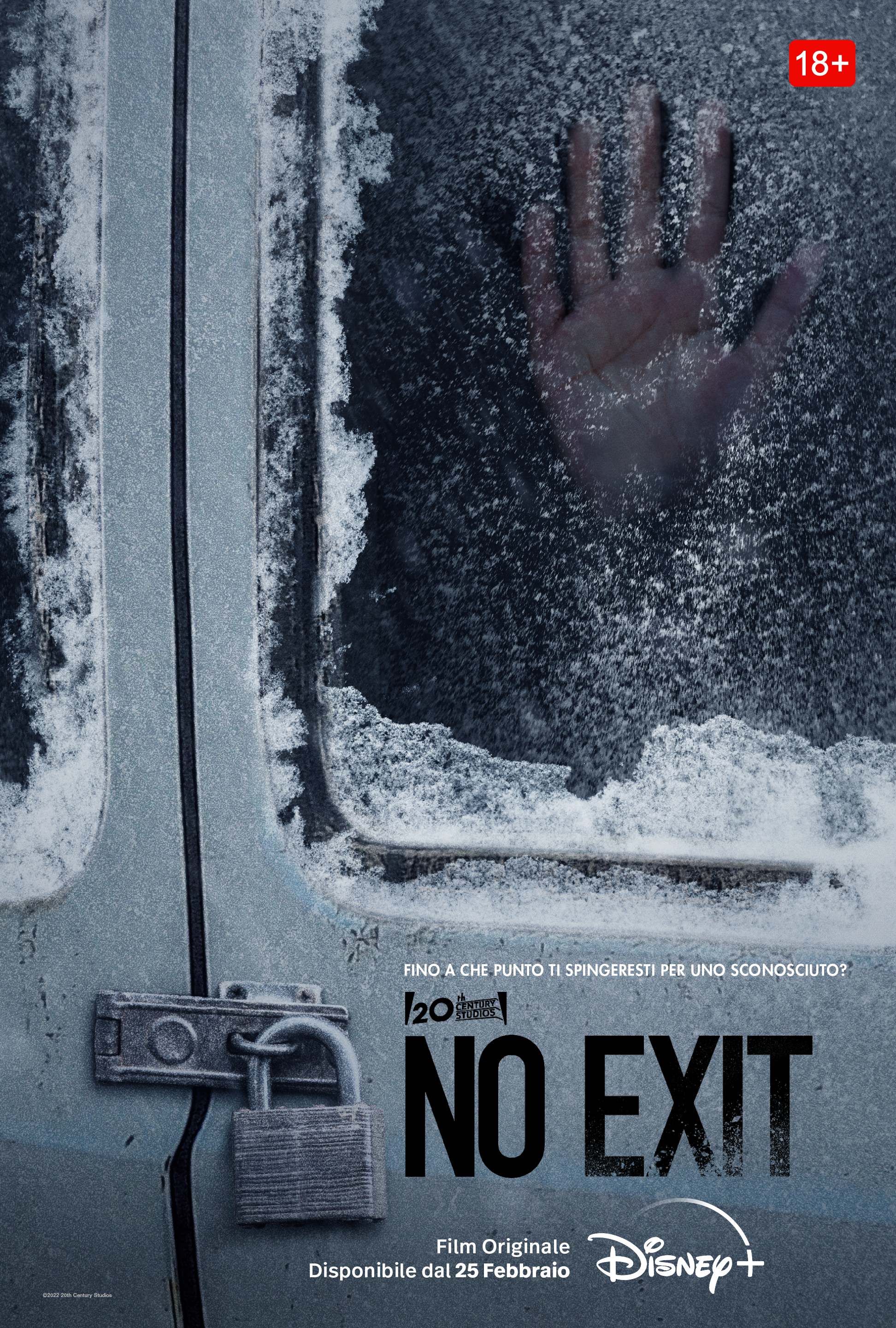 il poster di No Exit, il film in arrivo su Disney+